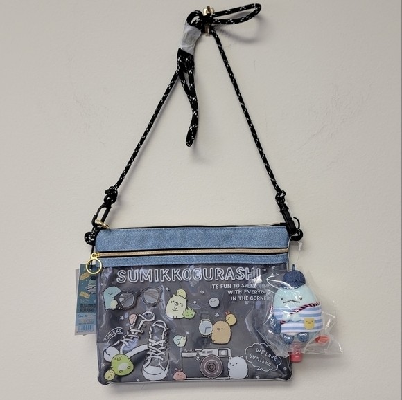 Sanrio Handbags - Sumikko Gurashi Crossbody Bag with Plush